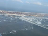 Bild 1 von Juist in Schnee und Eis von oben